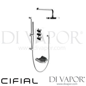 Cifial 32833THP/B/A Techno 500 Bath Spout & Thermostatic Concealed Single Lever + Hand Shower Spare Parts